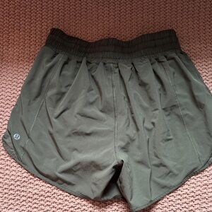Lululemon Dark Green Workout Shorts